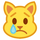 Weinender Katzenkopf Emoji HTC