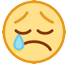 Cara llorando Emoji HTC