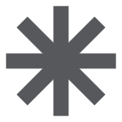 8-strahliges Sternchen Emoji HTC