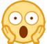 Vor Angst schreiendes Gesicht Emoji HTC
