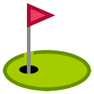 ⛳ Golfloch mit Fahne Emoji auf HTC