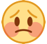 flushed-face Emoji htc