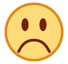 ☹️ Cara con el ceño fruncido Emoji en HTC