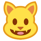 😺 Fröhlicher Katzenkopf Emoji auf HTC