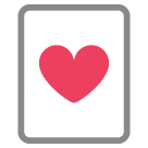 Corazón de baraja de cartas Emoji HTC