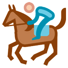 Jockey auf Rennpferd Emoji HTC