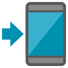 Mobile Phone With Arrow Emoji on HTC Phones