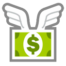 Money With Wings Emoji on HTC Phones