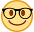 Cara sonriente con gafas Emoji HTC
