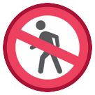 no-pedestrians Emoji htc