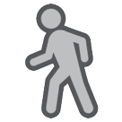 Person Walking Emoji on HTC Phones