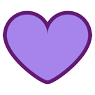Coração roxo Emoji HTC