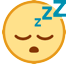 Schlafendes Gesicht Emoji HTC