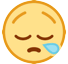 Müdes Gesicht Emoji HTC