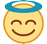 smiling-face-with-halo Emoji htc