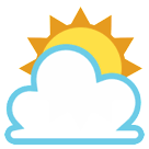 ⛅ Sol atrás de nuvem Emoji nos HTC