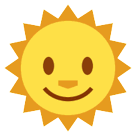 Sun With Face Emoji on HTC Phones