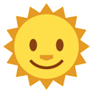 sun-with-face Emoji htc