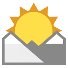 sunrise-over-mountains Emoji htc