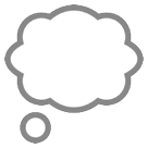 thought-balloon Emoji htc