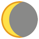 🌘 Waning Crescent Moon Emoji on HTC Phones