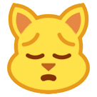 Vor Angst schreiende Katze Emoji HTC
