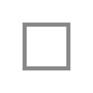 ◽ Weißes mittelgroßes Quadrat Emoji auf HTC
