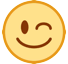 Zwinkerndes Gesicht Emoji HTC