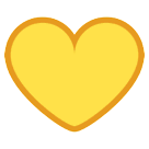 💛 Желтое сердце Эмодзи на телефонах HTC