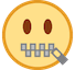 zipper-mouth-face Emoji htc