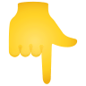 backhand-index-pointing-down Emoji icons8