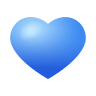 Blue Heart on Icons8