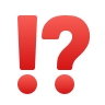 Exclamation Question Mark on Icons8