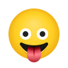 face-with-tongue Emoji icons8