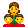 family-woman-boy-boy Emoji icons8