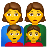 Family: Woman, Woman, Girl, Boy on Icons8