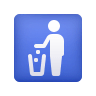 litter-in-bin-sign Emoji icons8