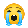 loudly-crying-face Emoji icons8