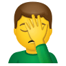 man-facepalming Emoji icons8