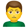 man-pouting Emoji icons8