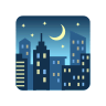 night-with-stars Emoji icons8