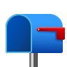 Open Mailbox With Lowered Flag on Icons8
