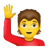 Person Raising Hand on Icons8