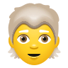 Person: White Hair on Icons8