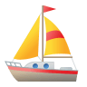 sailboat Emoji icons8