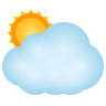 sun-behind-large-cloud Emoji icons8