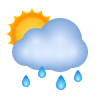 Sun Behind Rain Cloud on Icons8