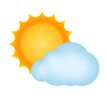 Sun Behind Small Cloud on Icons8