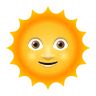 sun-with-face Emoji icons8