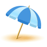 umbrella-on-ground Emoji icons8